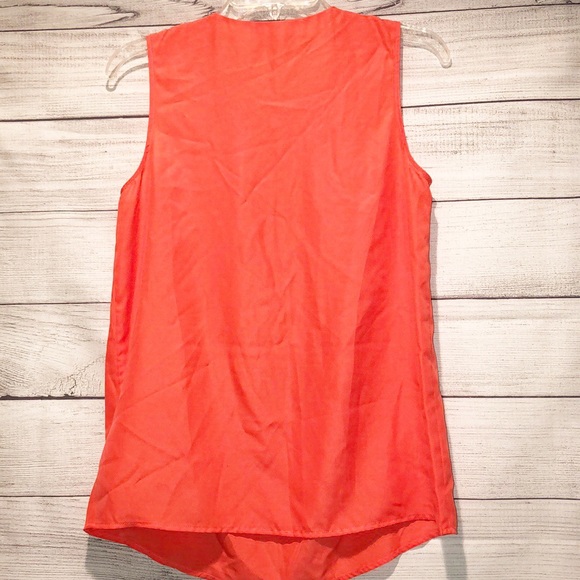 Michael Kors Coral Sleeveless Blouse - Picture 3 of 5